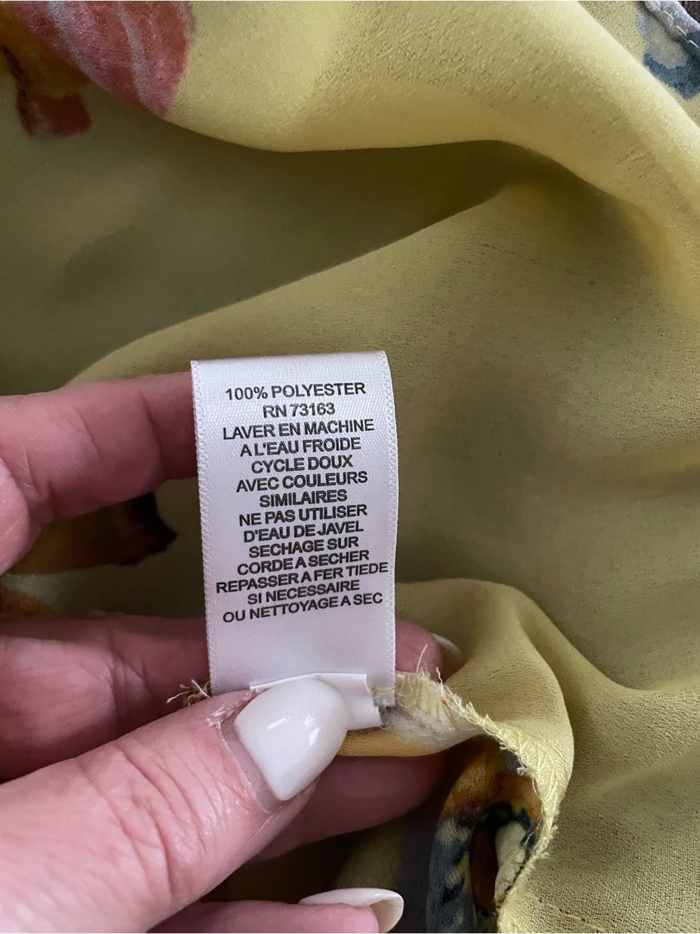Spense Chartreuse Floral Split-Neck Tunic - Picture 11 of 13